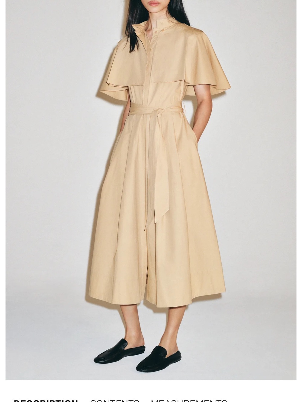 Zara ZW COLLECTION CAPE SHIRT DRESS